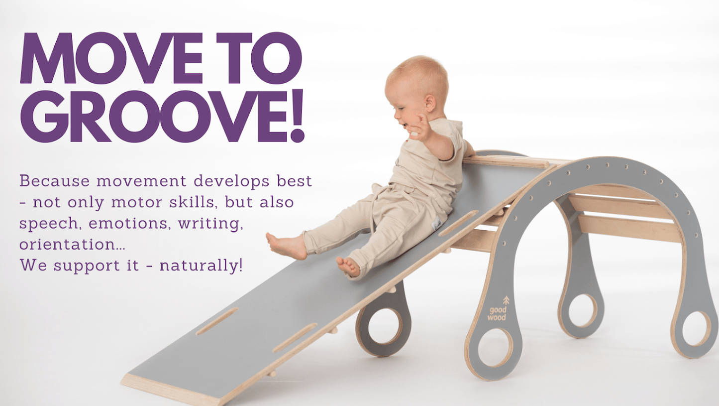 WOODEN ROCKER WITH A LADDER- GOOD WOOD