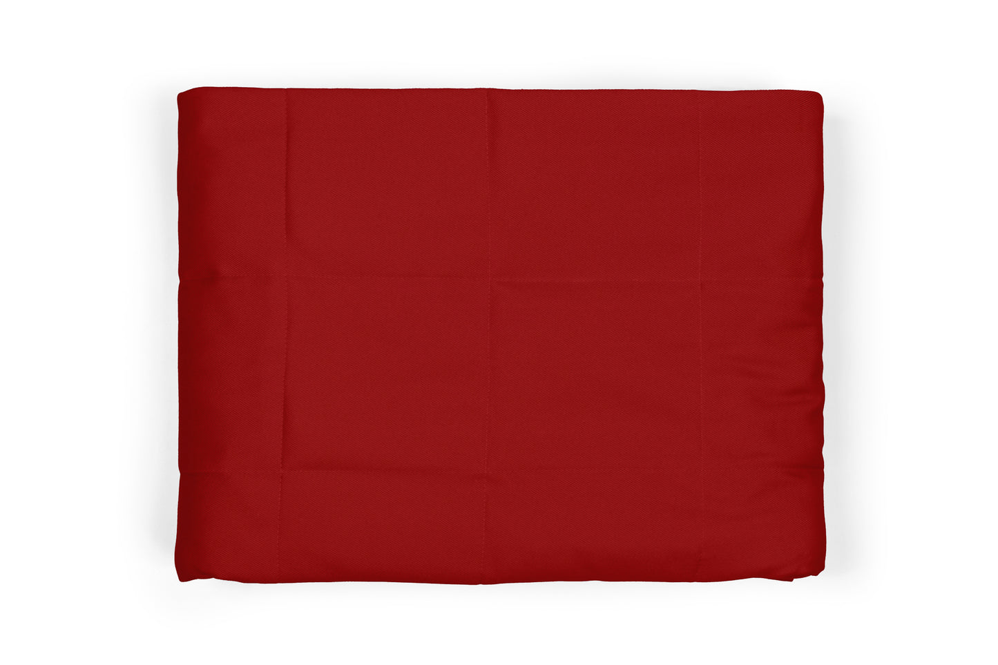 RED COTTON WEIGHTED BLANKET