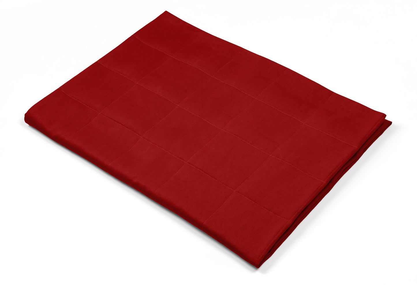RED COTTON WEIGHTED BLANKET
