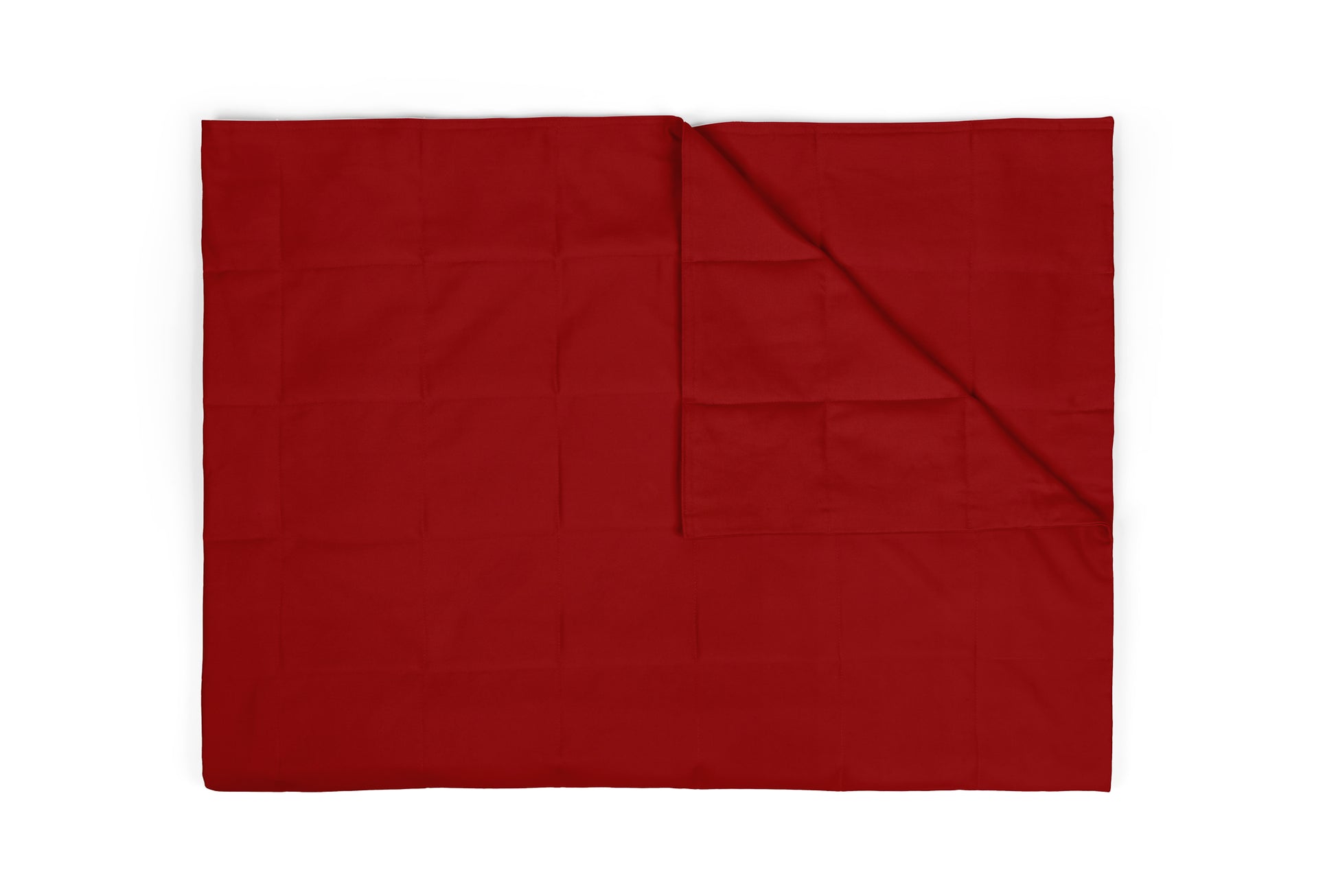 RED COTTON WEIGHTED BLANKET