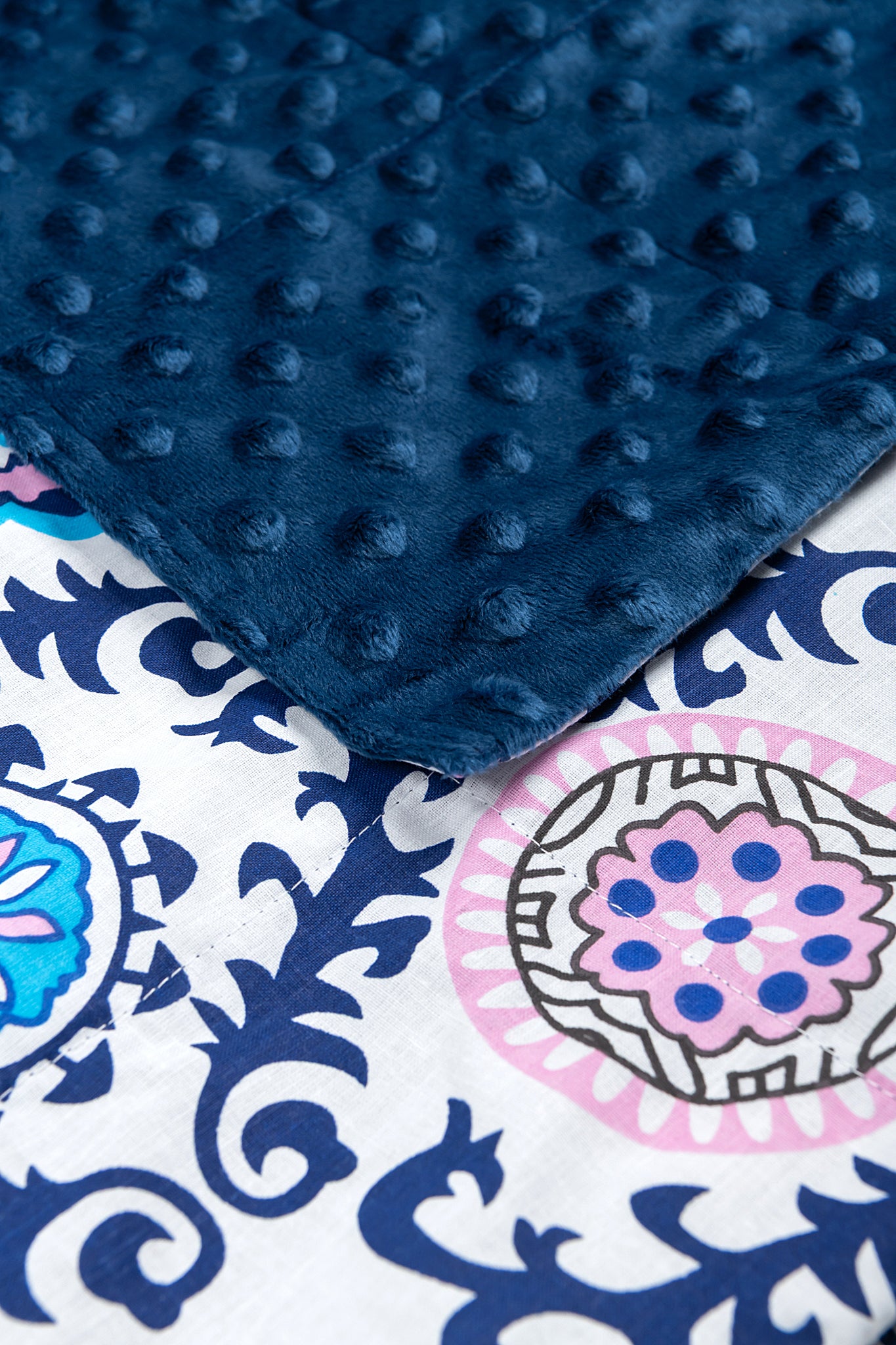 MANDALA WEIGHTED BLANKET close up to the print