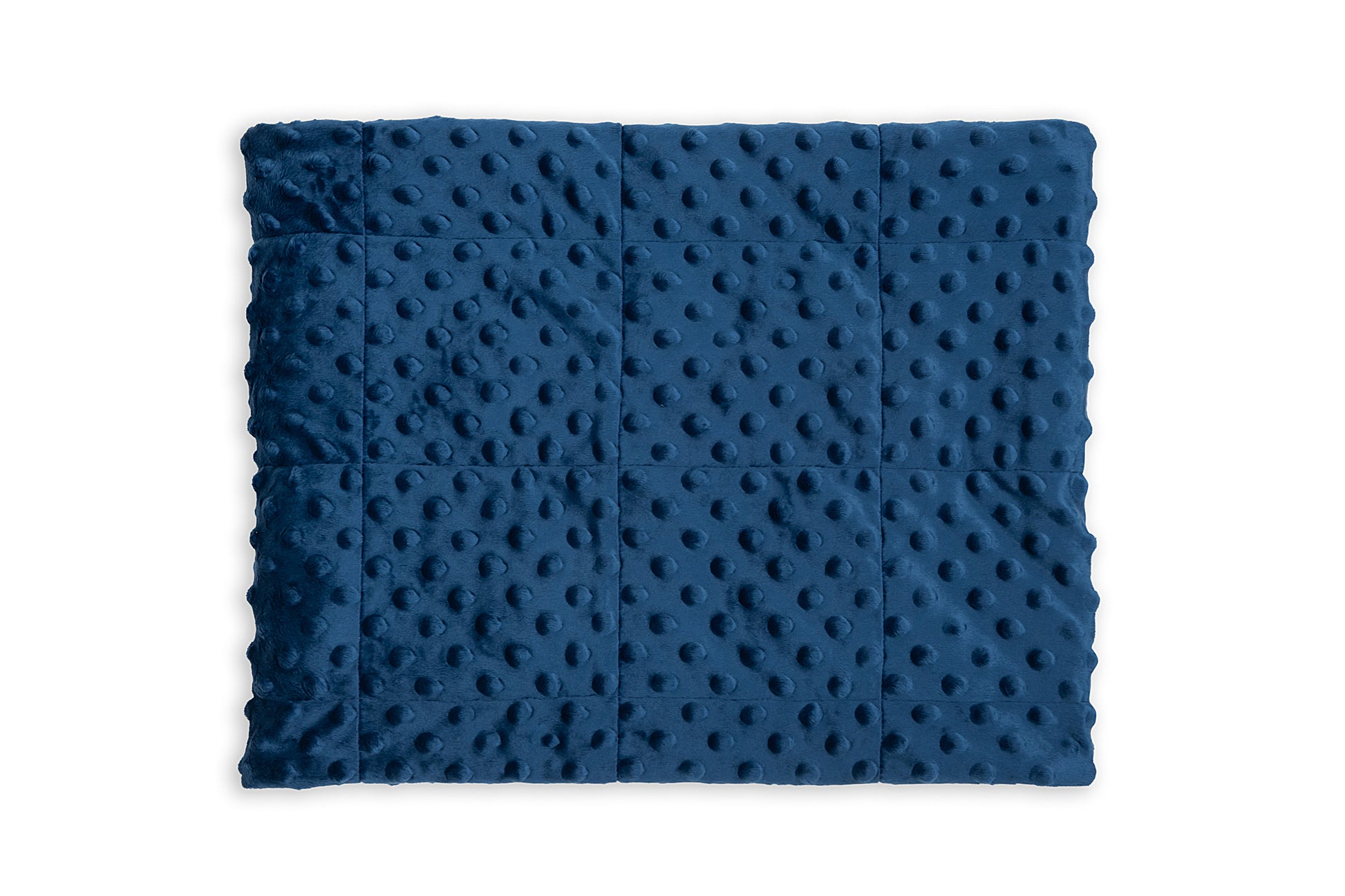 MANDALA WEIGHTED BLANKET plush side in navy colour