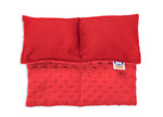 Plush Comfort Weighted Lap Pad in red colour