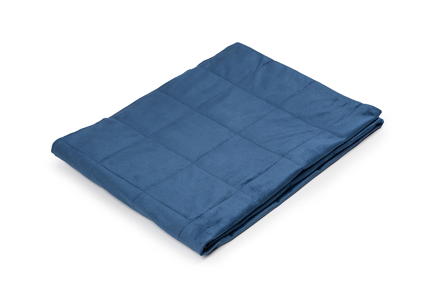 VELVET TOP WEIGHTED BLANKET IN NAVY BLUE 