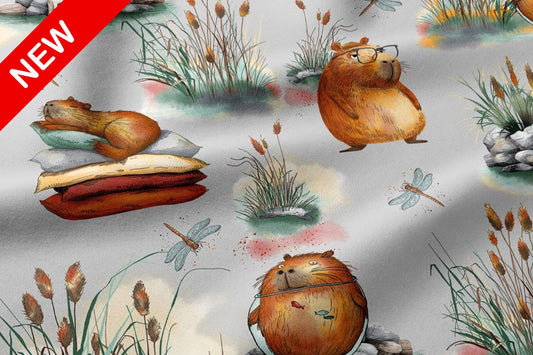 CAPYBARAS COTTON TOP WEIGHTED BLANKET