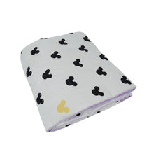 Load image into Gallery viewer, 100x150cm, Mickey Cotton &amp; Red Minky Weighted Blanket, 3kg