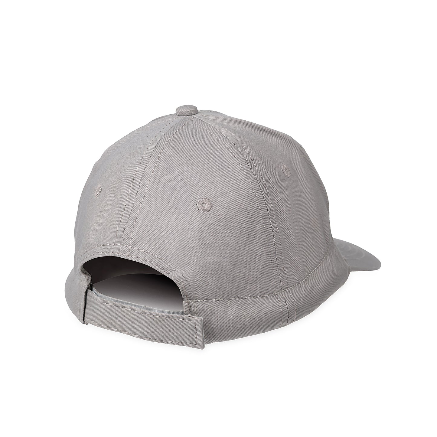 Close-up of the adjustable velcro strap closure on the Calm Cap weighted hat