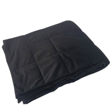 Load image into Gallery viewer, BLACK COTTON WEIGHTED BLANKET