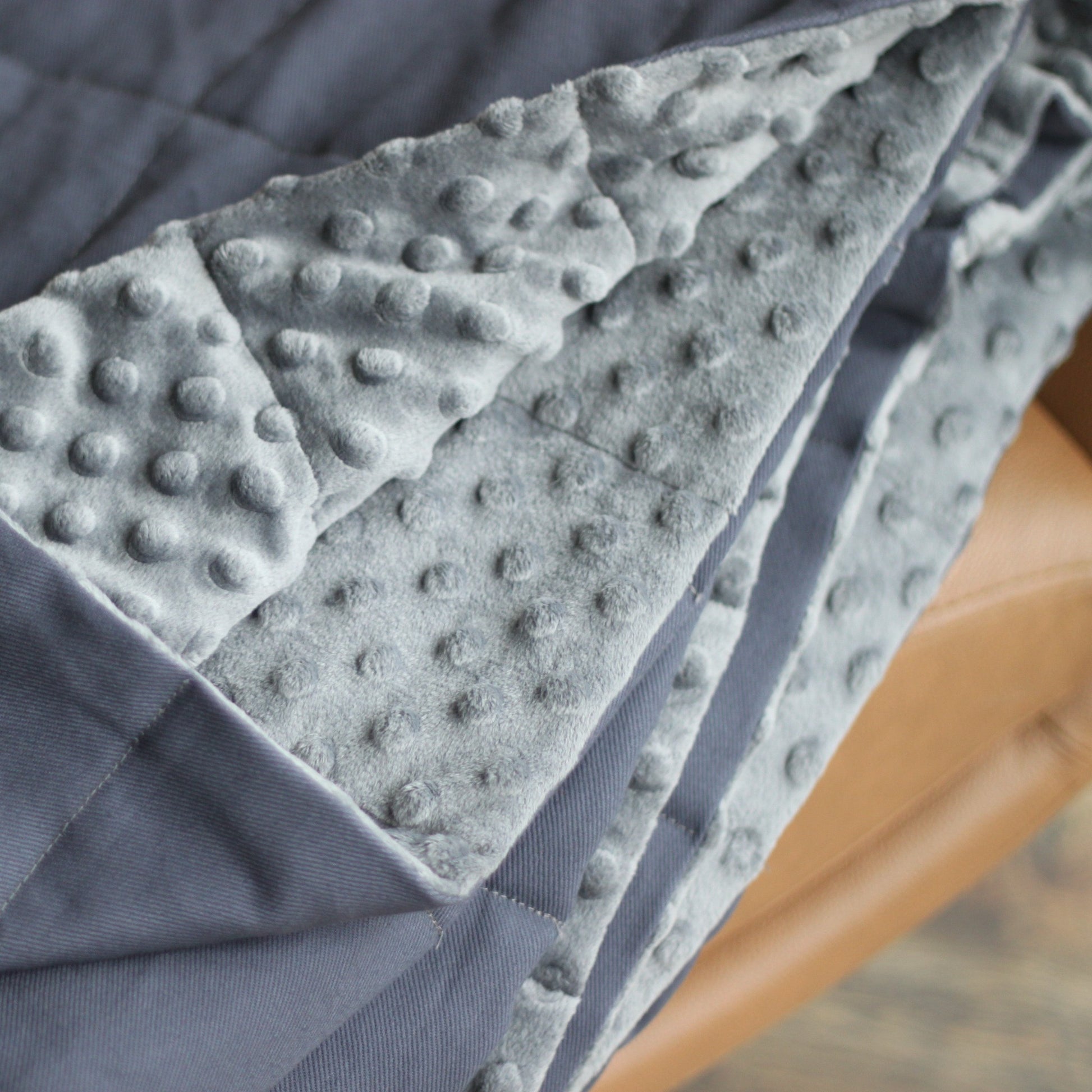 DARK GREY COTTON WEIGHTED BLANKET | SENSORY OWL