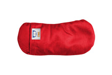 Load image into Gallery viewer, red yoga eye pillow made by sensoryowl